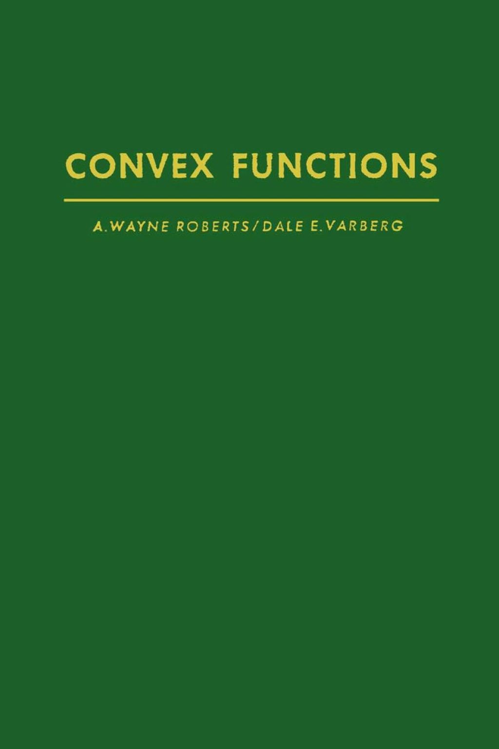 Convex functions 