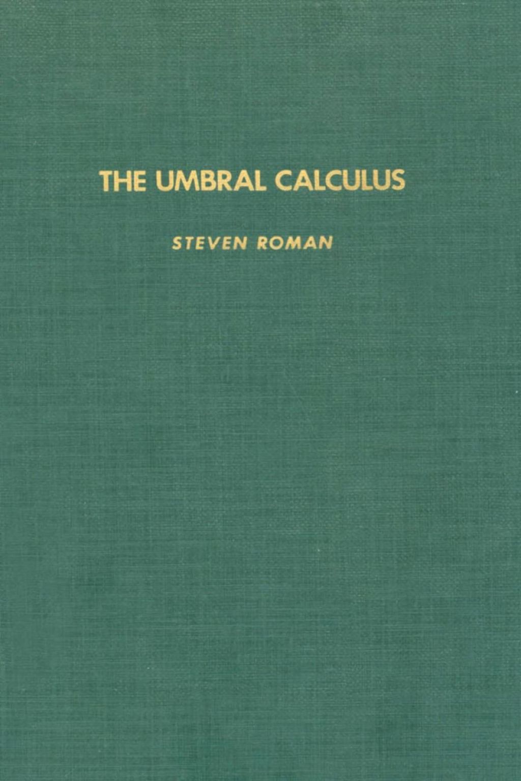 The umbral calculus 