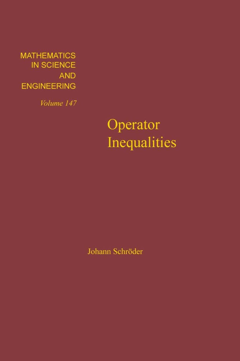 Operator Inequalities 