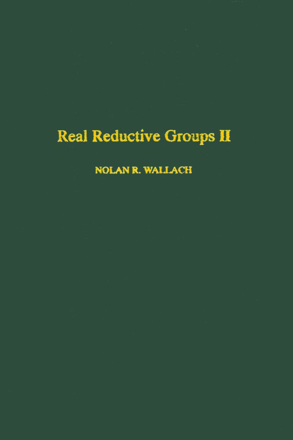 Real reductive groups II 