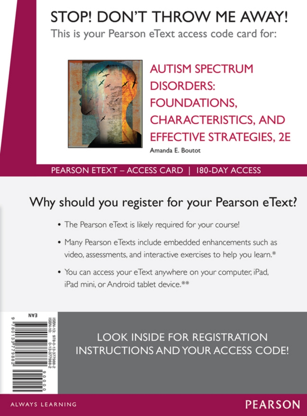 Autism Spectrum Disorders Foundations, Characteristics, and Effective Strategies -- Pearson eText 2nd Edition