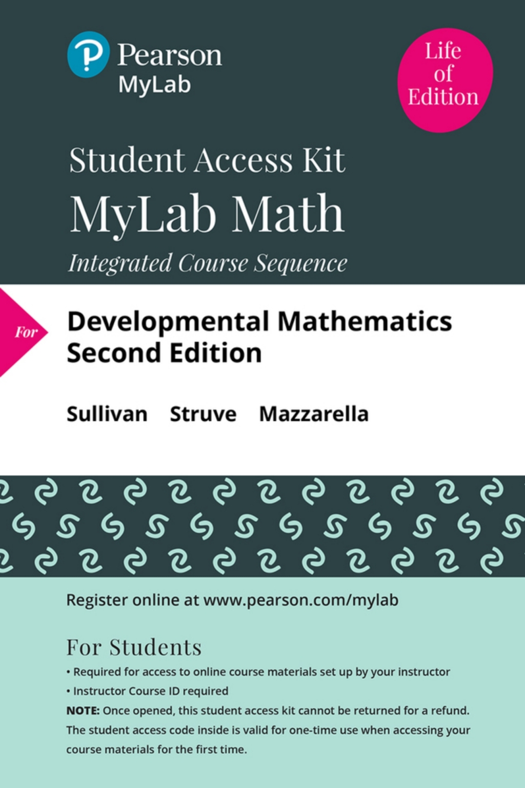 MyLab Math with Pearson (24 month) for Developmental Mathematics: Prealgebra, Elementary Algebra, and Intermediate Algebra Prealgebra, Elementary Algebra, and Intermediate Algebra 2nd Edition