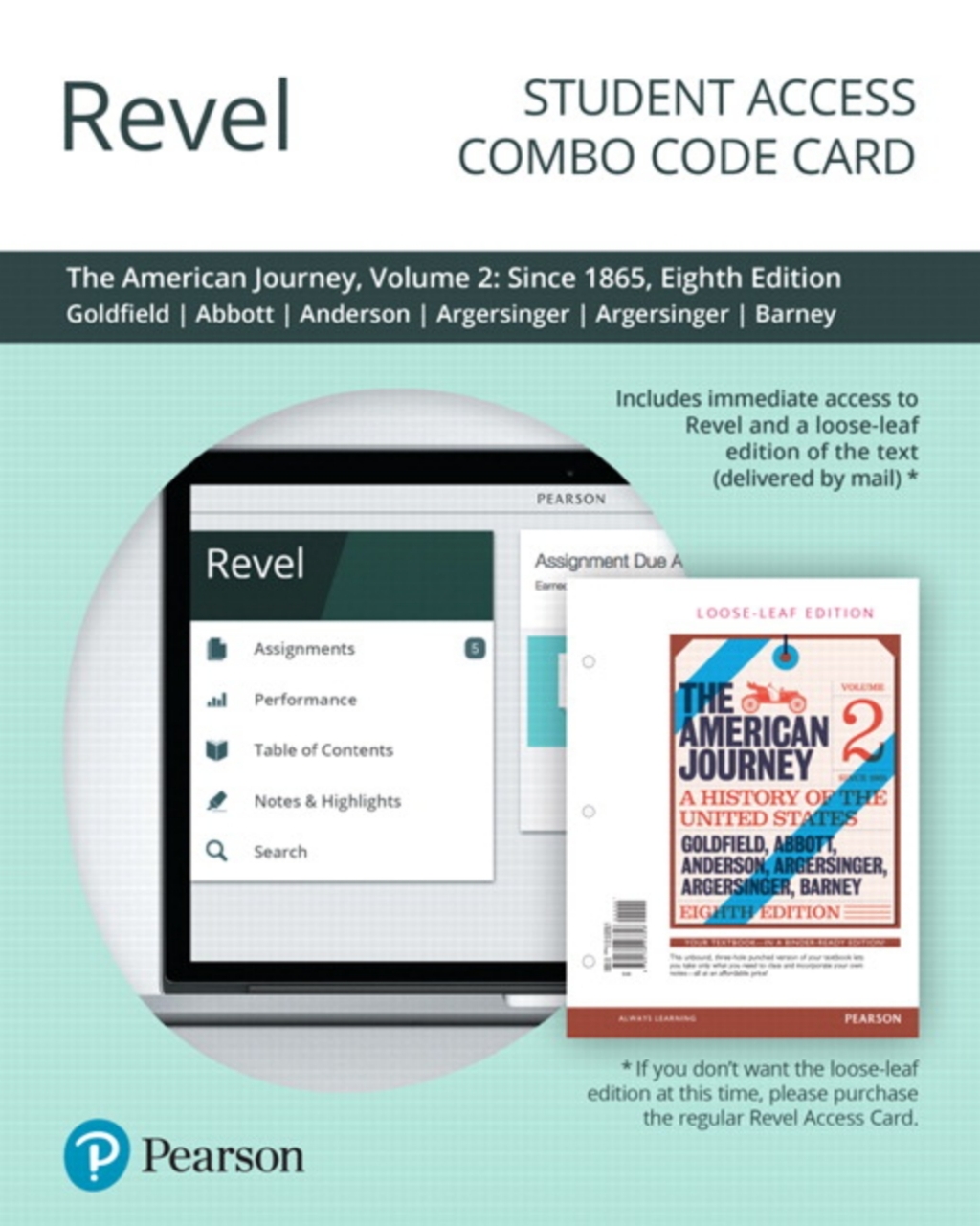 Revel + Print Combo for The American Journey: A History of the United States Since 1865, Volume 2  8th Edition