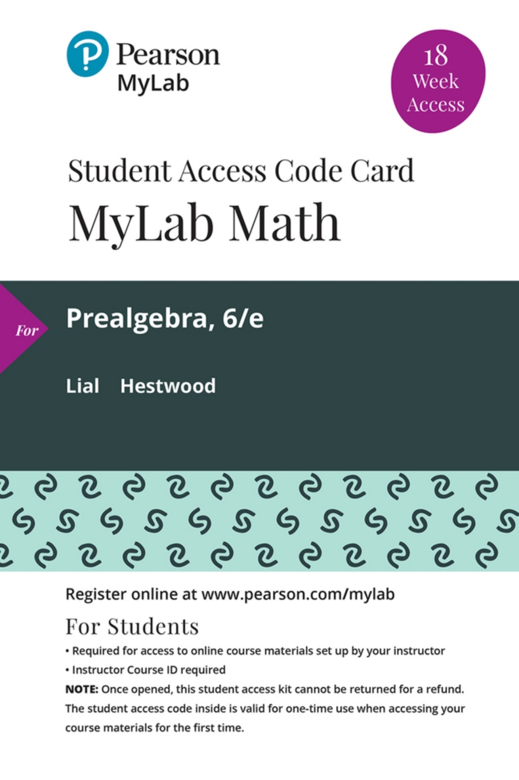 MyLab Math Prealgebra 6th Edition