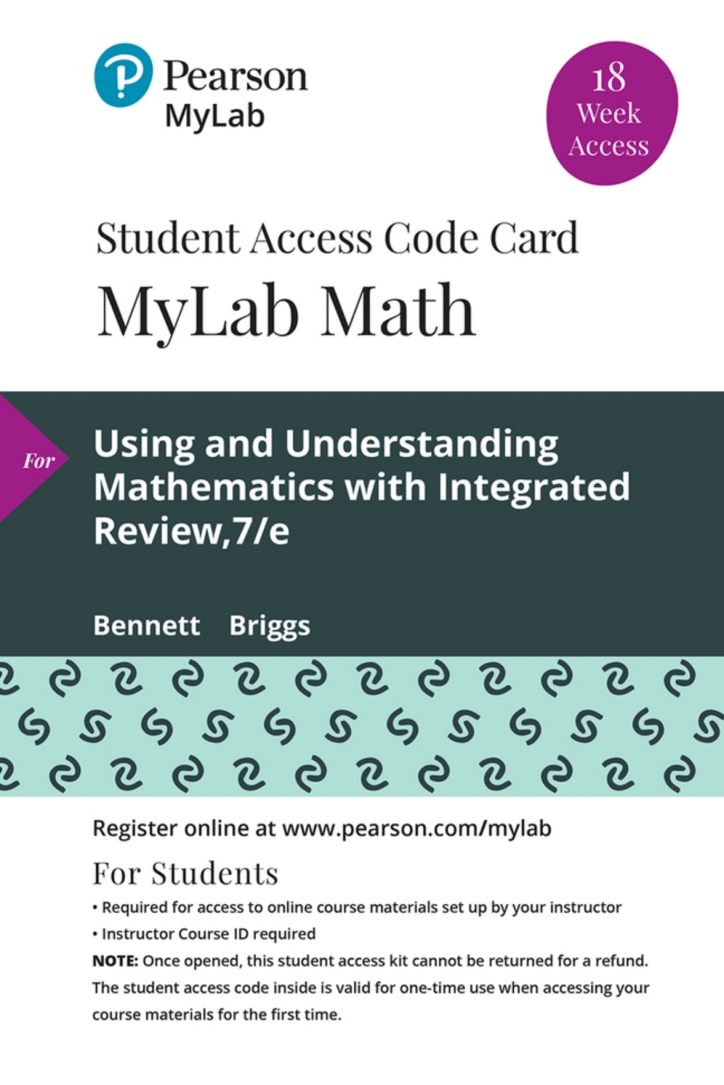 MyLab Math Using & Understanding Mathematics: A Quantitative Reasoning Approach with Integrated Review A Quantitative Reasoning Approach with Integrated Review 7th Edition