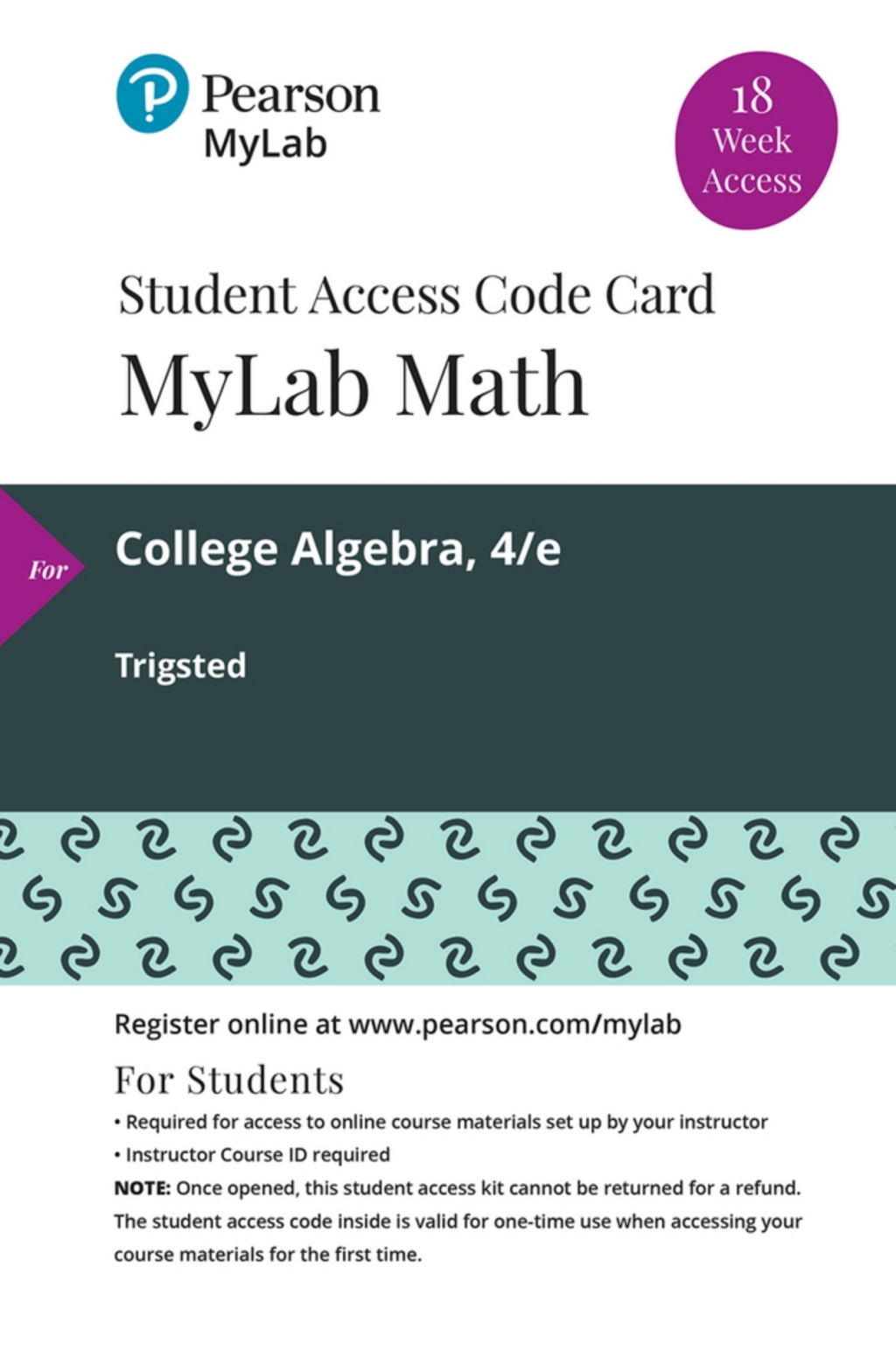 MyLab Math College Algebra 4th Edition