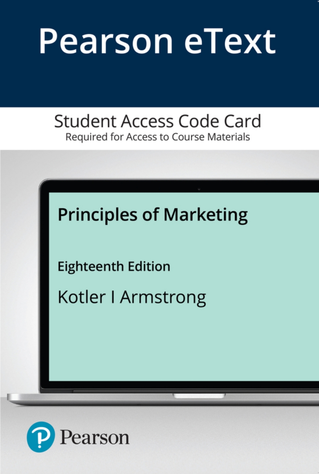 Principles of Marketing 18th Edition
