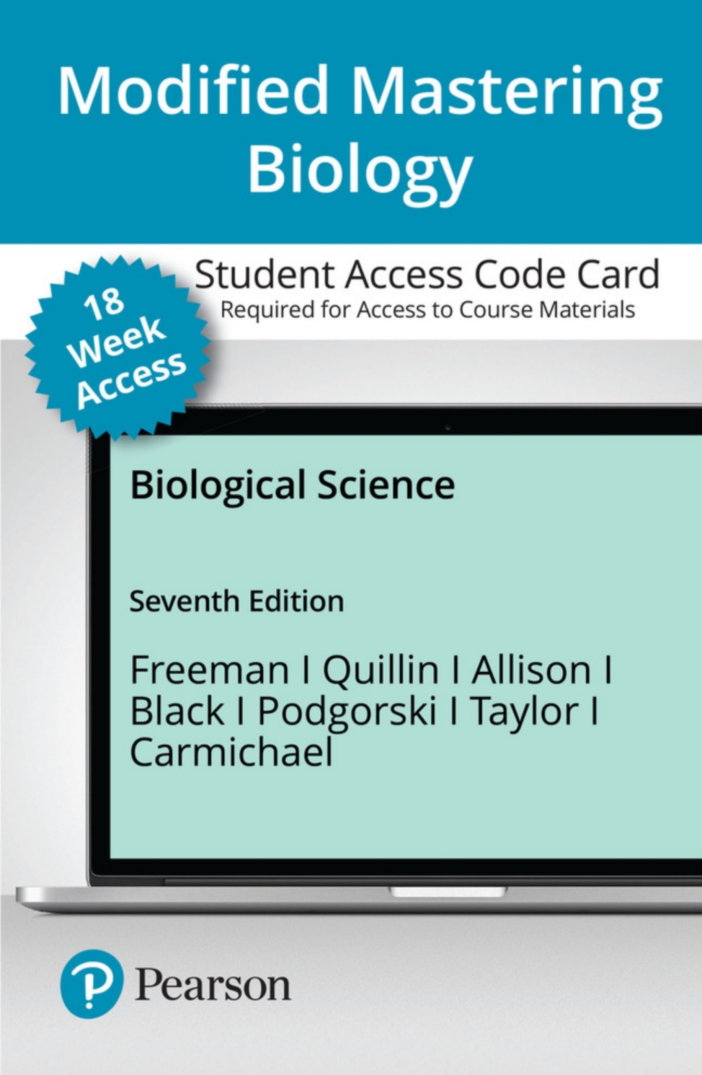 Mastering Biology with Pearson (18 Weeks) for Biological Science 7th Edition