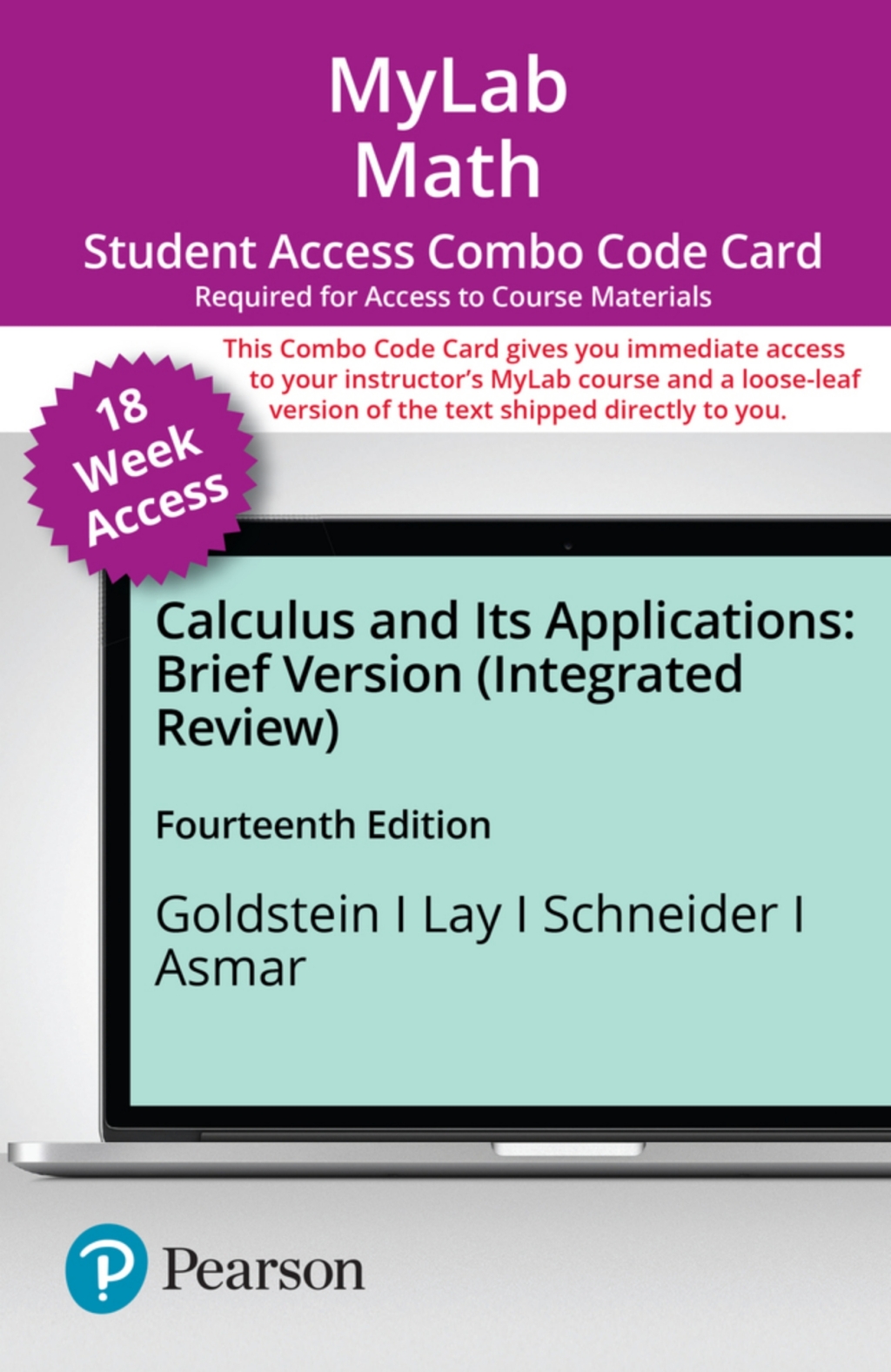 MyLab Math with Pearson eText (up to 18-weeks) + Print Combo for Calculus & Its Applications with Integrated Review, Brief Version 14th Edition