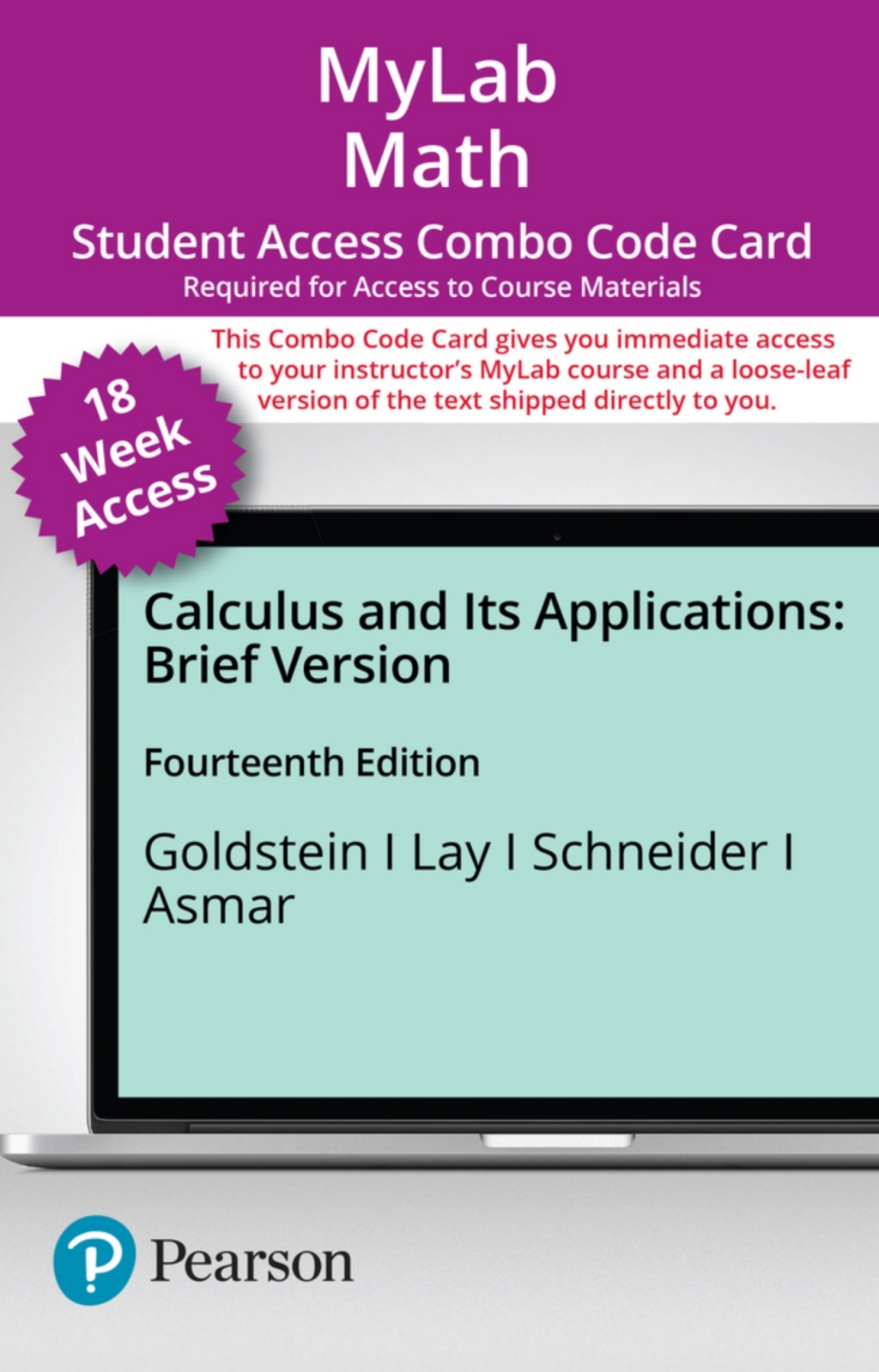 MyLab Math with Pearson eText (up to 18-weeks) + Print Combo for Calculus & Its Applications, Brief Version 14th Edition