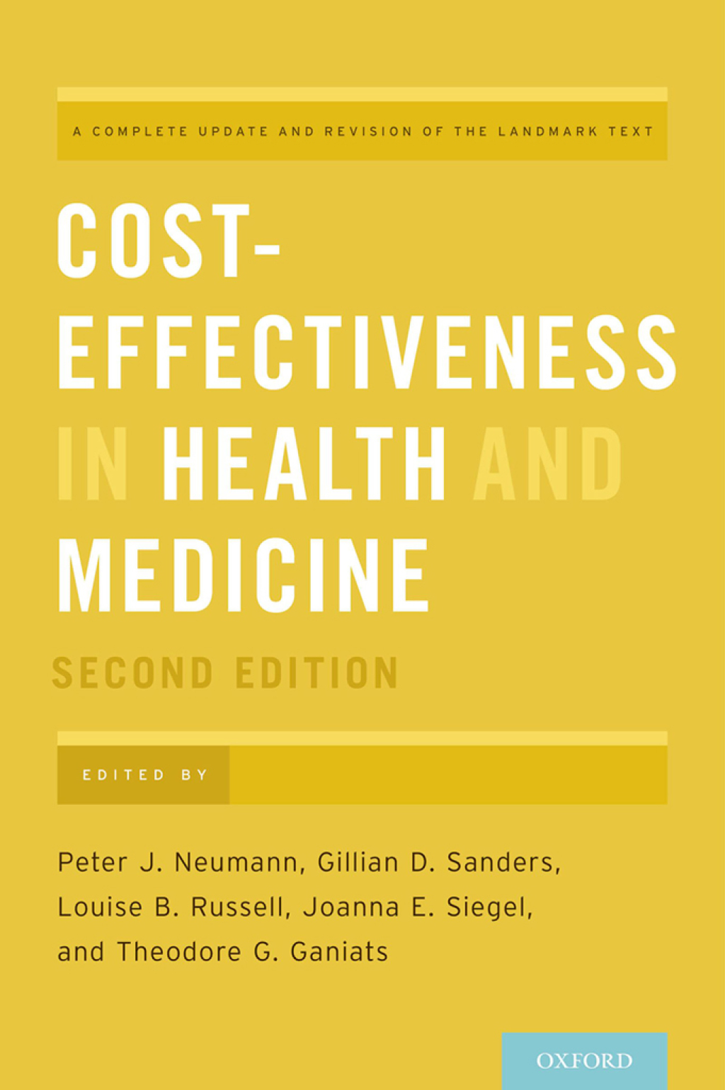 Cost-Effectiveness in Health and Medicine 2nd Edition
