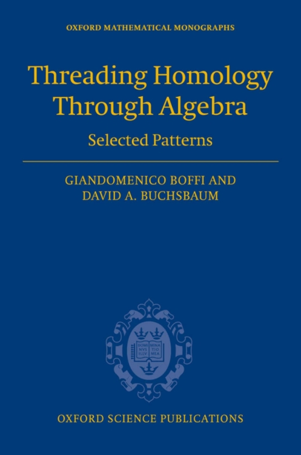 Threading Homology through Algebra Selected patterns 