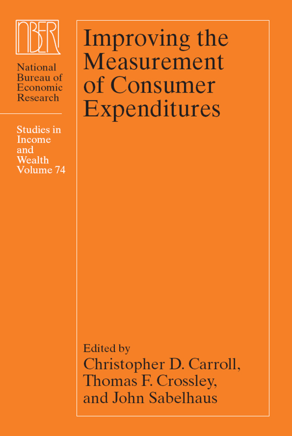 Improving the Measurement of Consumer Expenditures 1st Edition