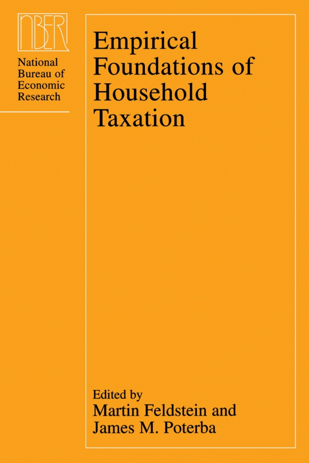 Empirical Foundations of Household Taxation 1st Edition