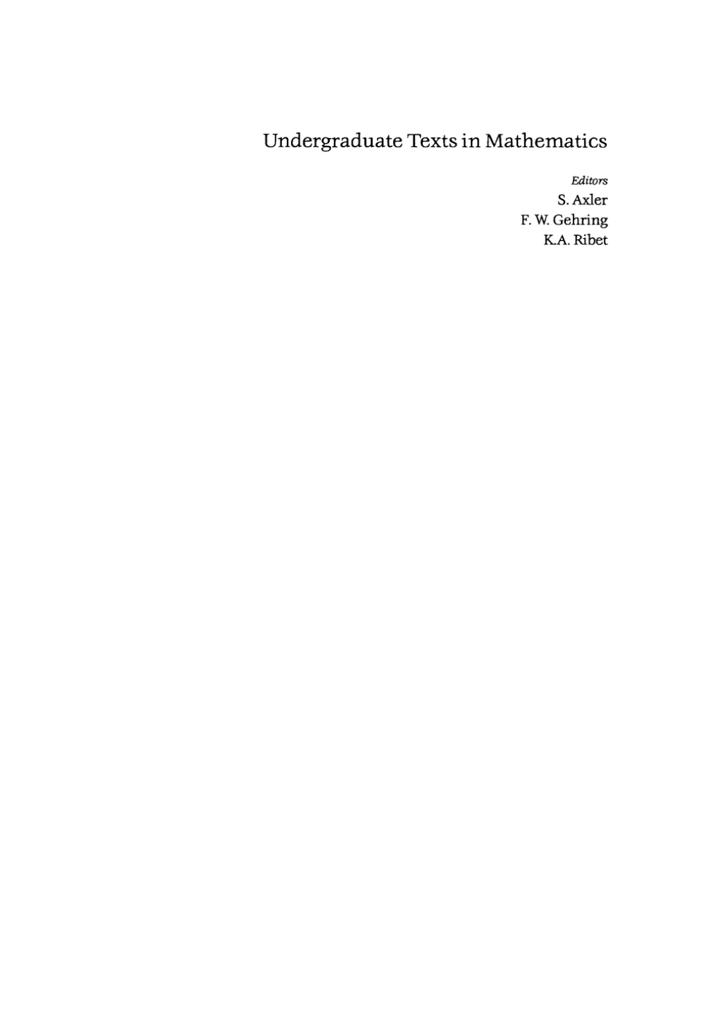 Geometry: Euclid and Beyond 