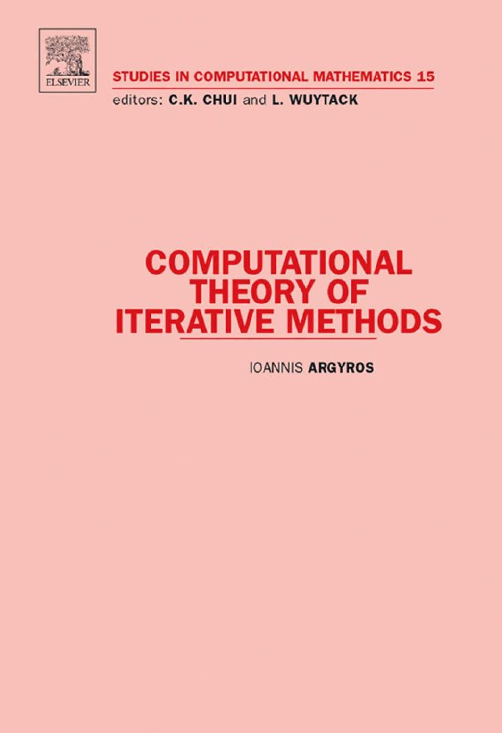 Computational Theory of Iterative Methods 