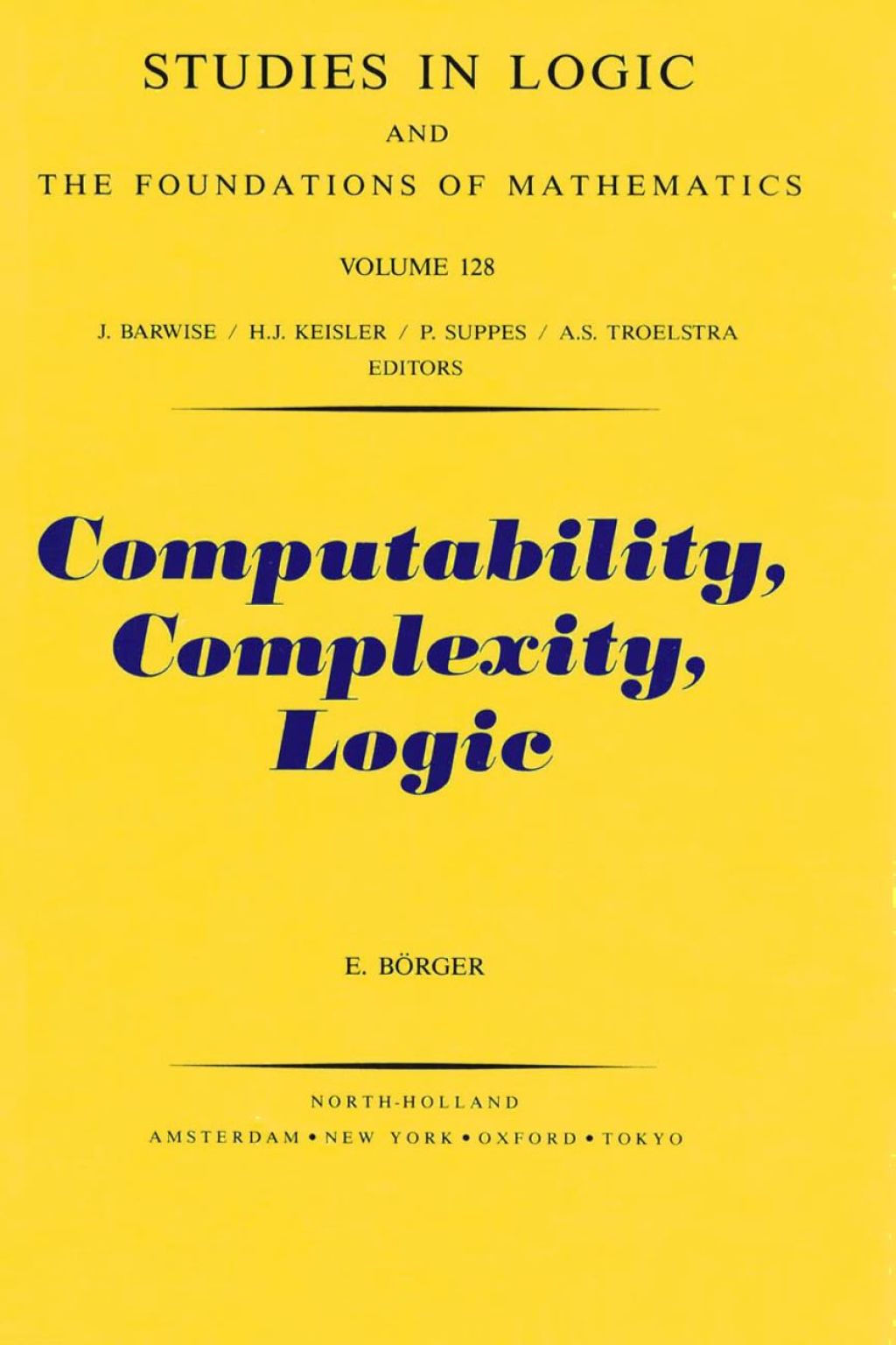 Computability, Complexity, Logic 