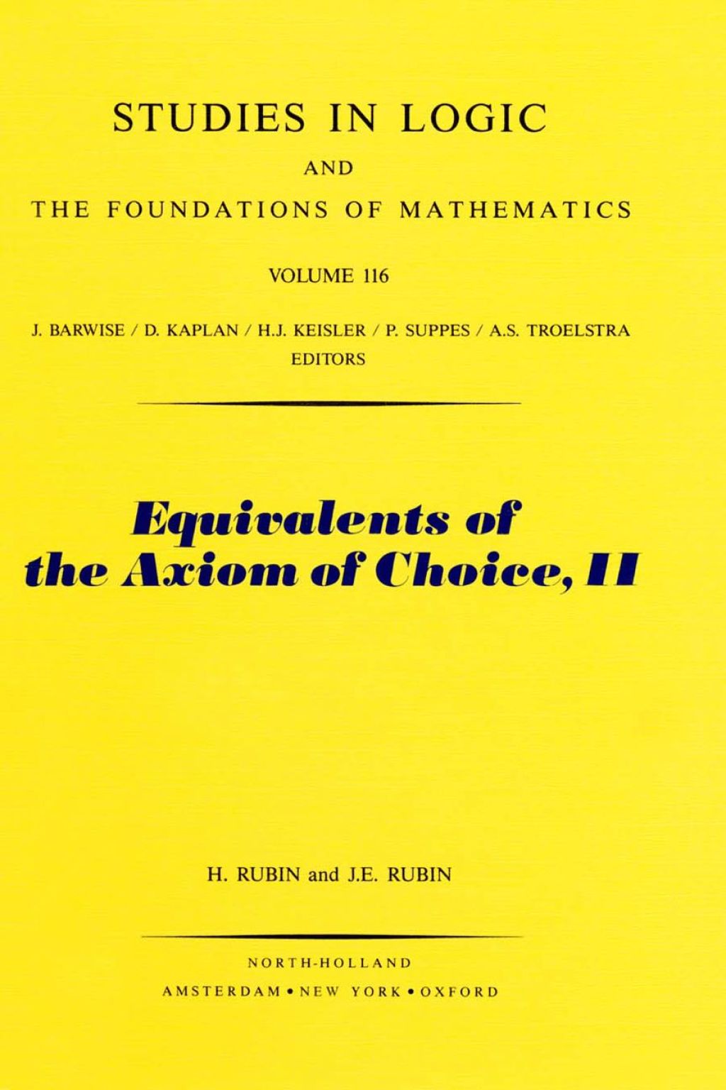 Equivalents of the Axiom of Choice, II 