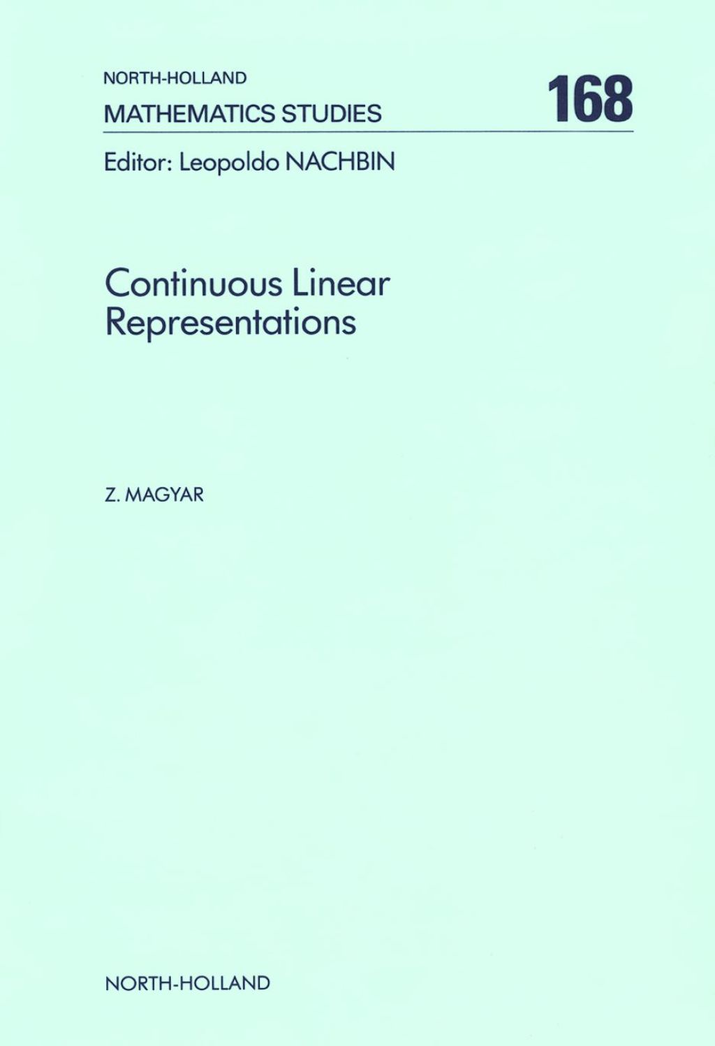 Continuous Linear Representations 