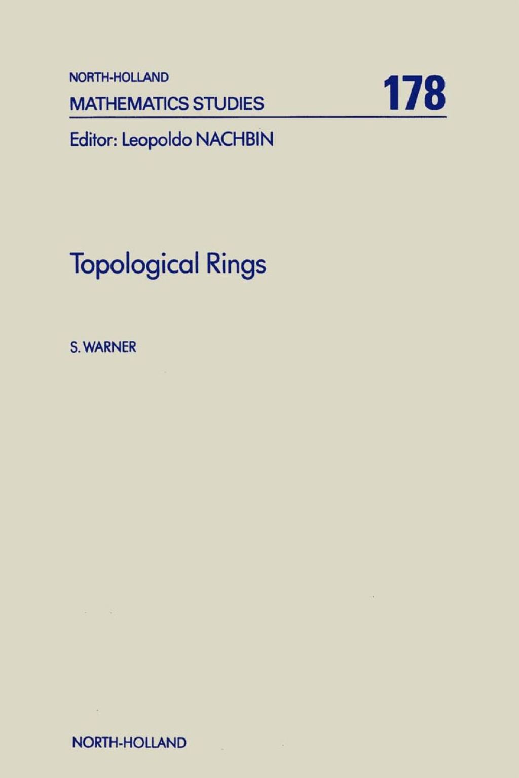 Topological Rings 