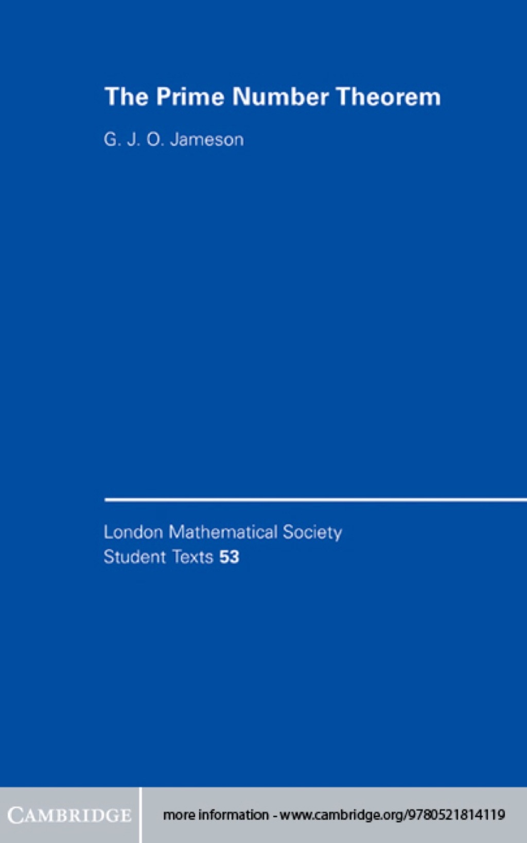 The Prime Number Theorem 1st Edition