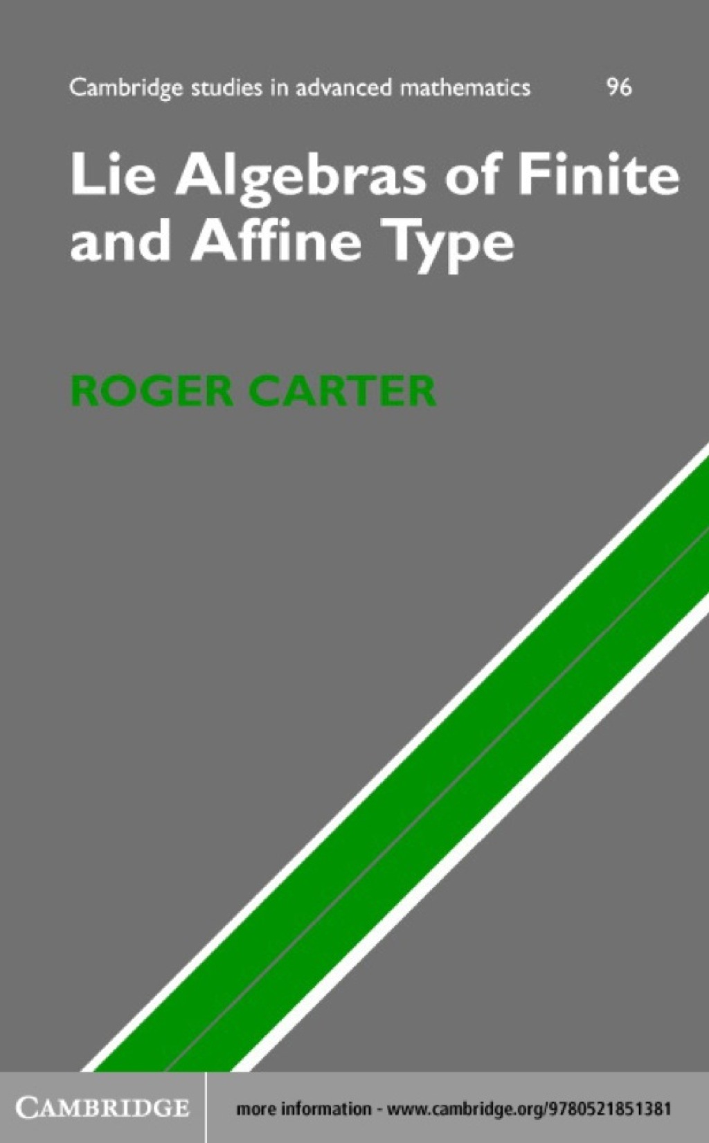 Lie Algebras of Finite and Affine Type 1st Edition