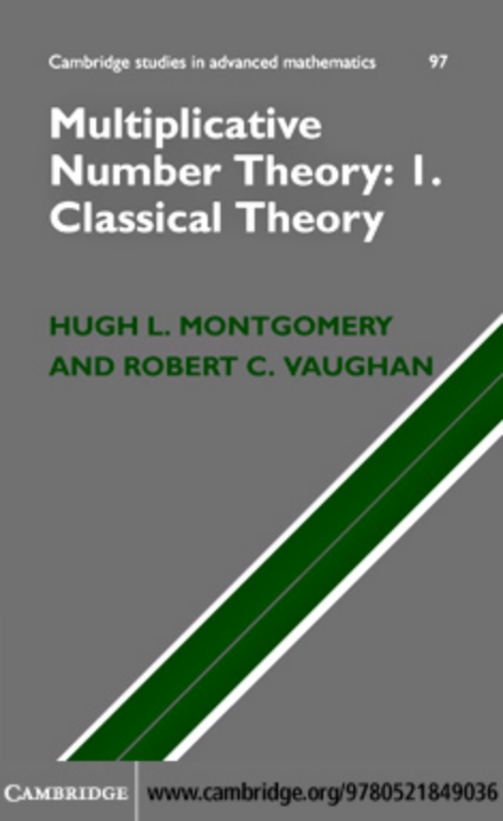 Multiplicative Number Theory I Classical Theory 