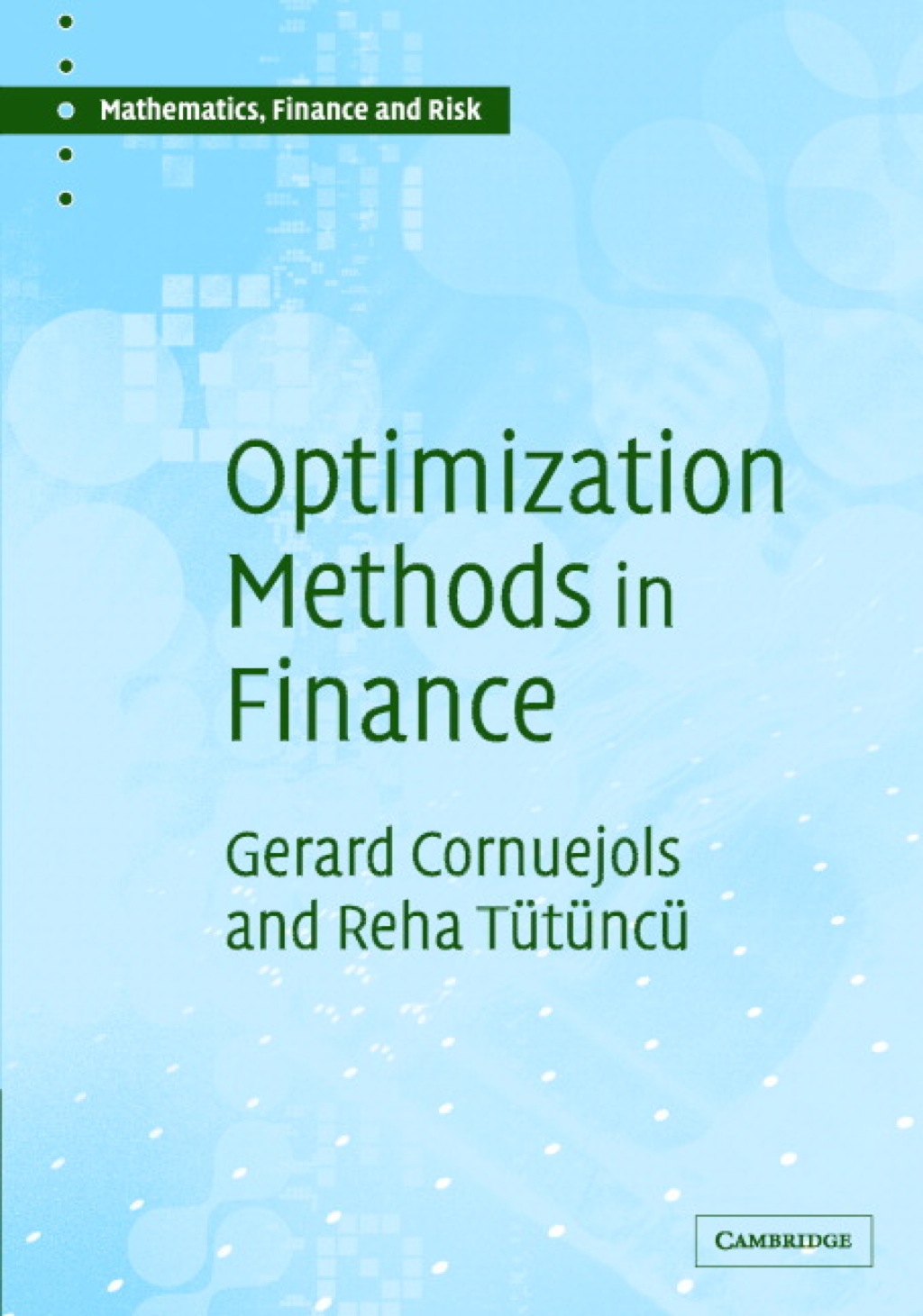 Optimization Methods in Finance 