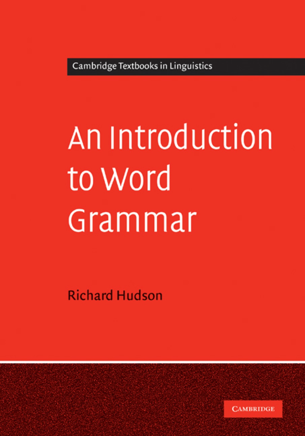 An Introduction to Word Grammar 