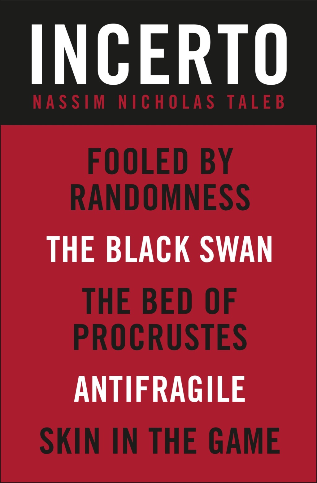 Incerto 5-Book Bundle Fooled by Randomness, The Black Swan, The Bed of Procrustes, Antifragile, Skin in the Game 
