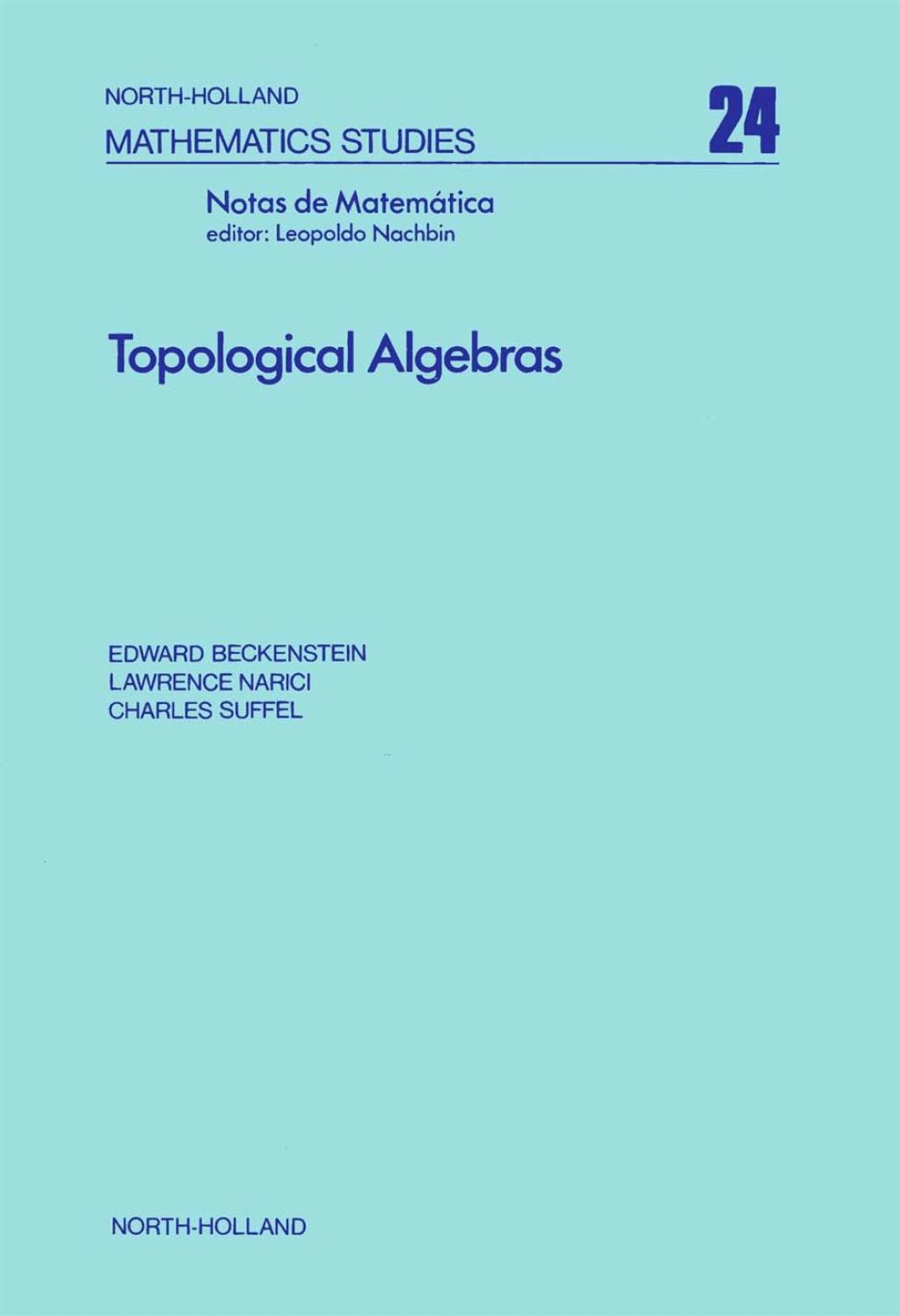 Topological algebras 