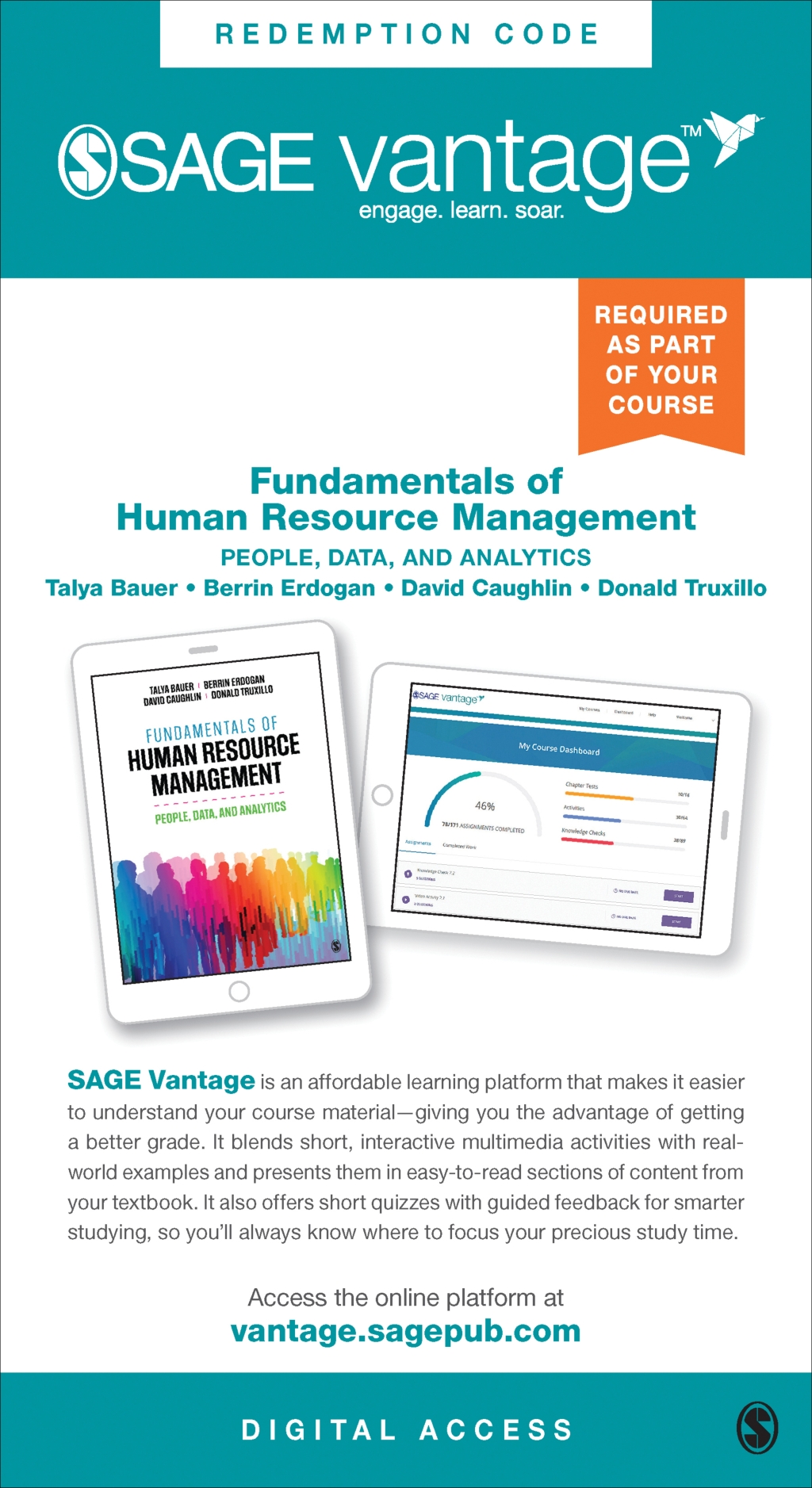Sage Vantage: Fundamentals of Human Resource Management: People, Data, and Analytics 1st Edition