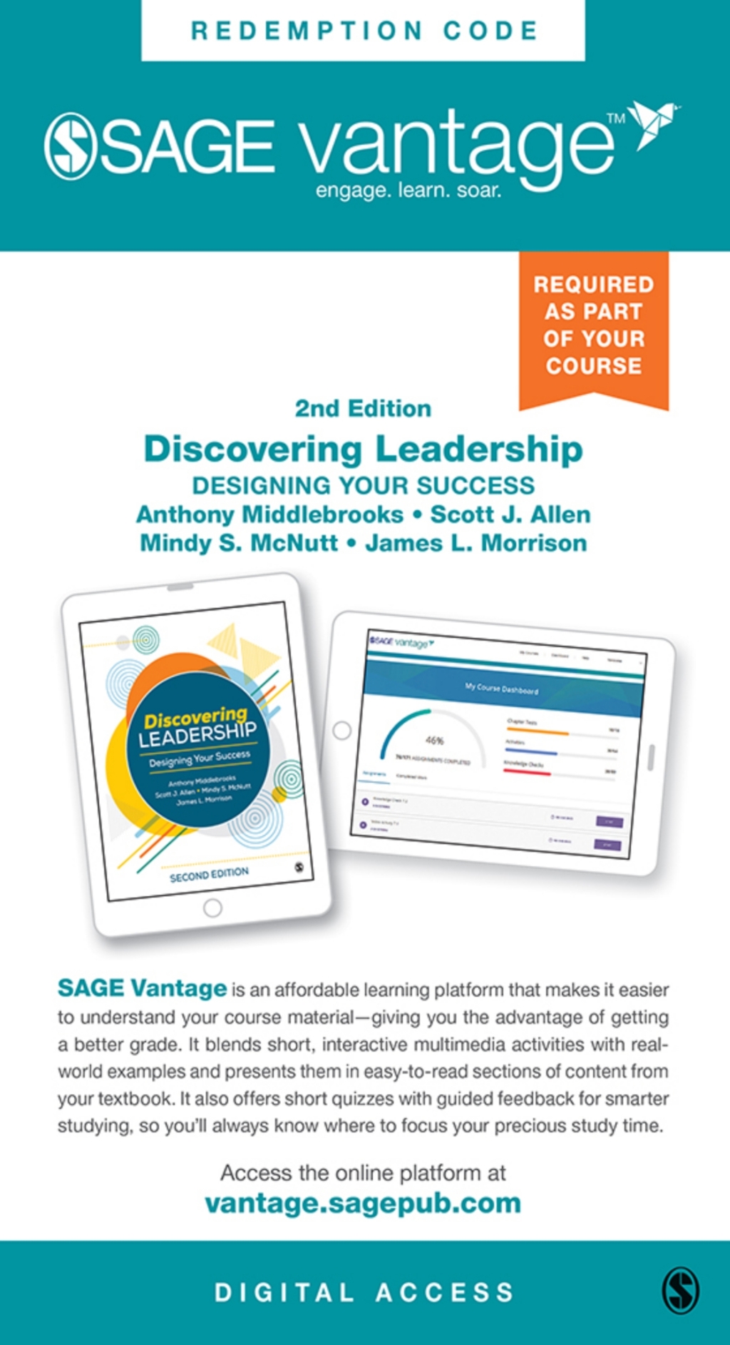 Sage Vantage: Discovering Leadership: Designing Your Success 2nd Edition