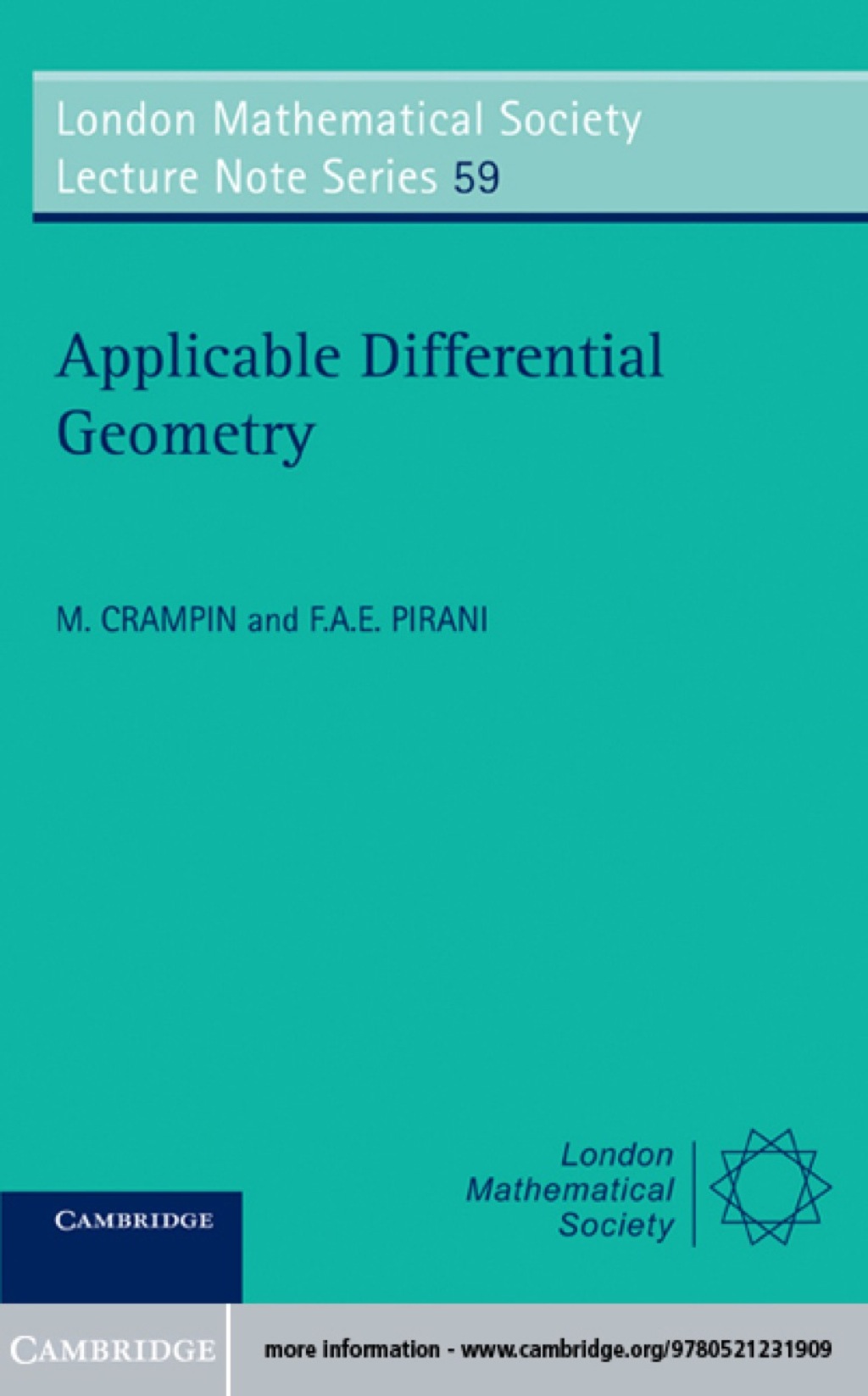 Applicable Differential Geometry 1st Edition