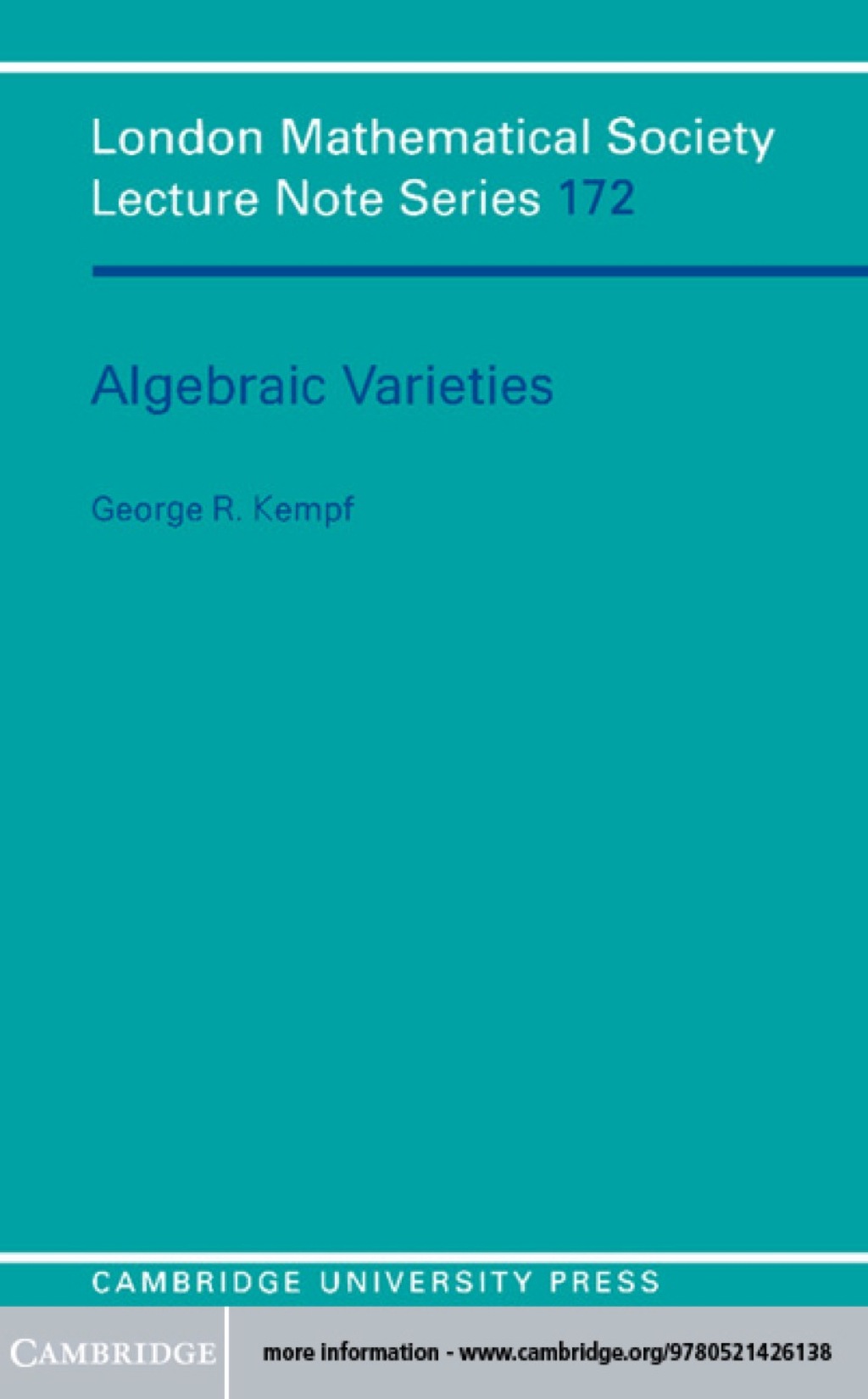Algebraic Varieties 1st Edition