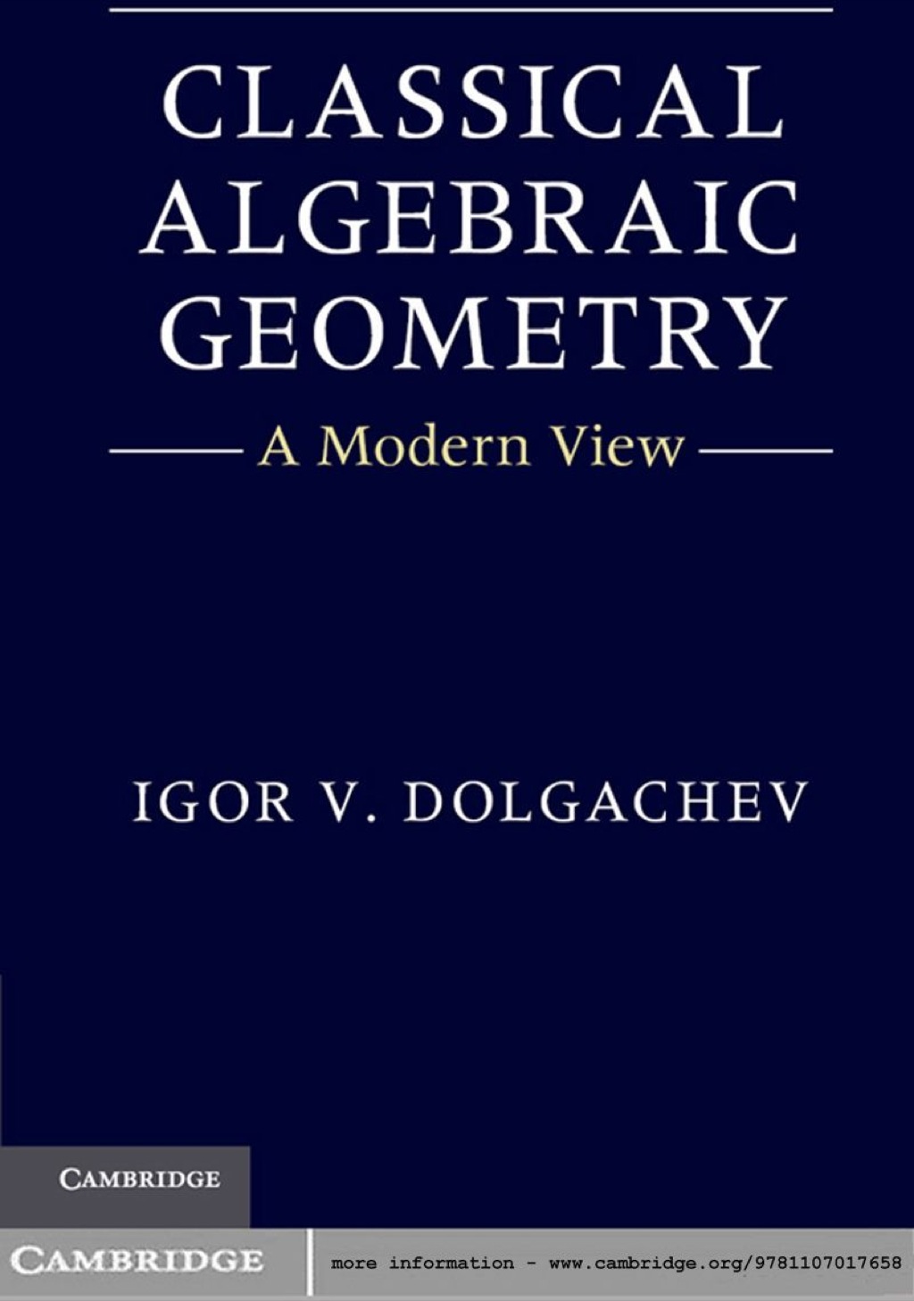 Classical Algebraic Geometry A Modern View 1st Edition