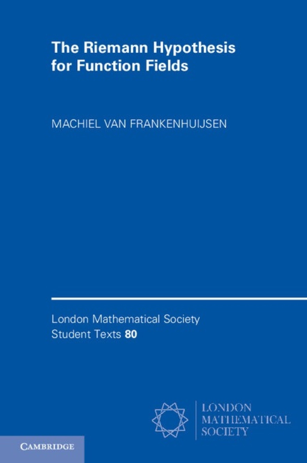 The Riemann Hypothesis for Function Fields Frobenius Flow and Shift Operators 1st Edition