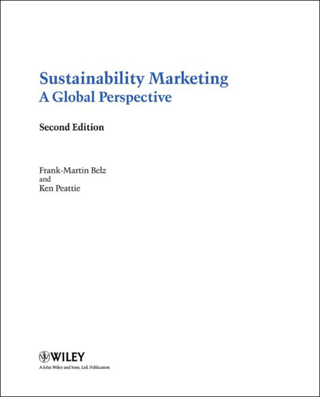 Sustainability Marketing: A Global Perspective 2nd Edition