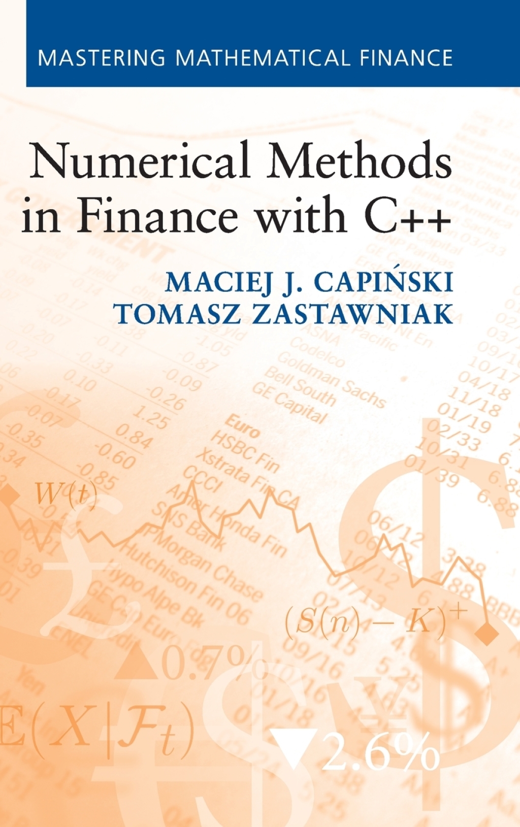 Numerical Methods in Finance with C++ 1st Edition