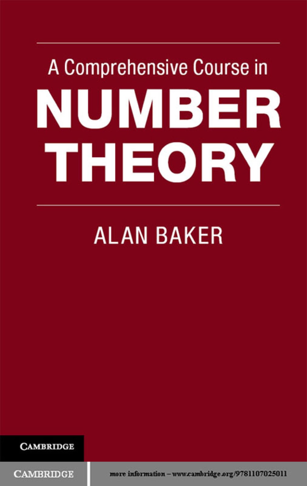 A Comprehensive Course in Number Theory 1st Edition