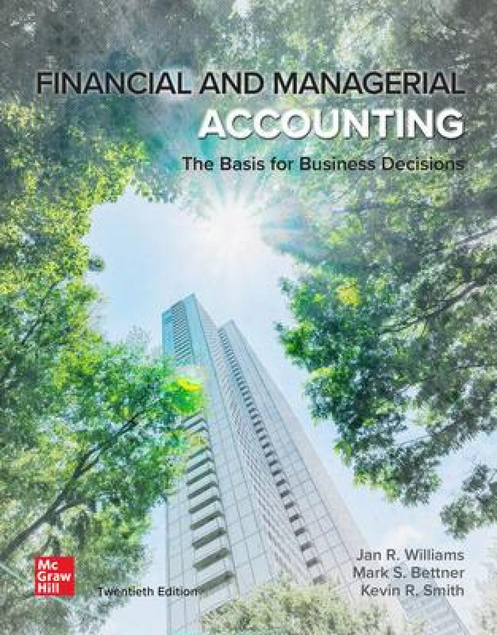 Financial & Managerial Accounting 20th Edition