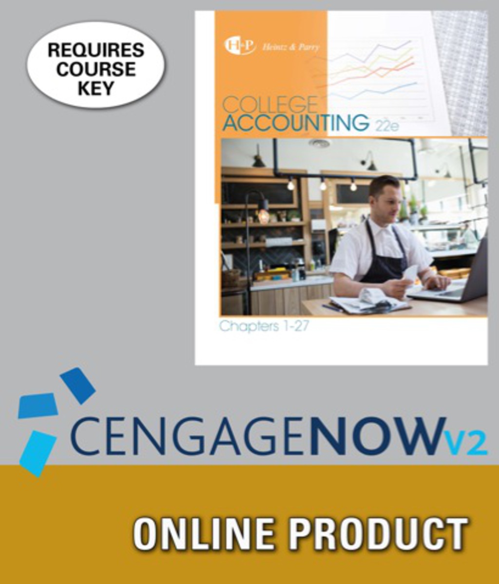 CengageNOWv2 for Heintz/Parry's College Accounting, Chapters 1-27, 22nd Edition, [Instant Access], 2 terms 22nd Edition