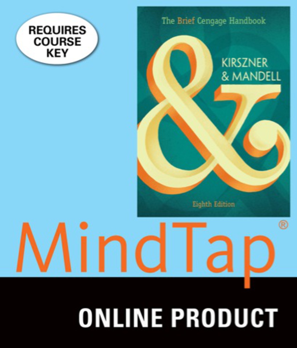 MindTap English for Kirszner/Mandell's The Brief Cengage Handbook, 8th Edition, [Instant Access], 1 term (6 months) 8th Edition