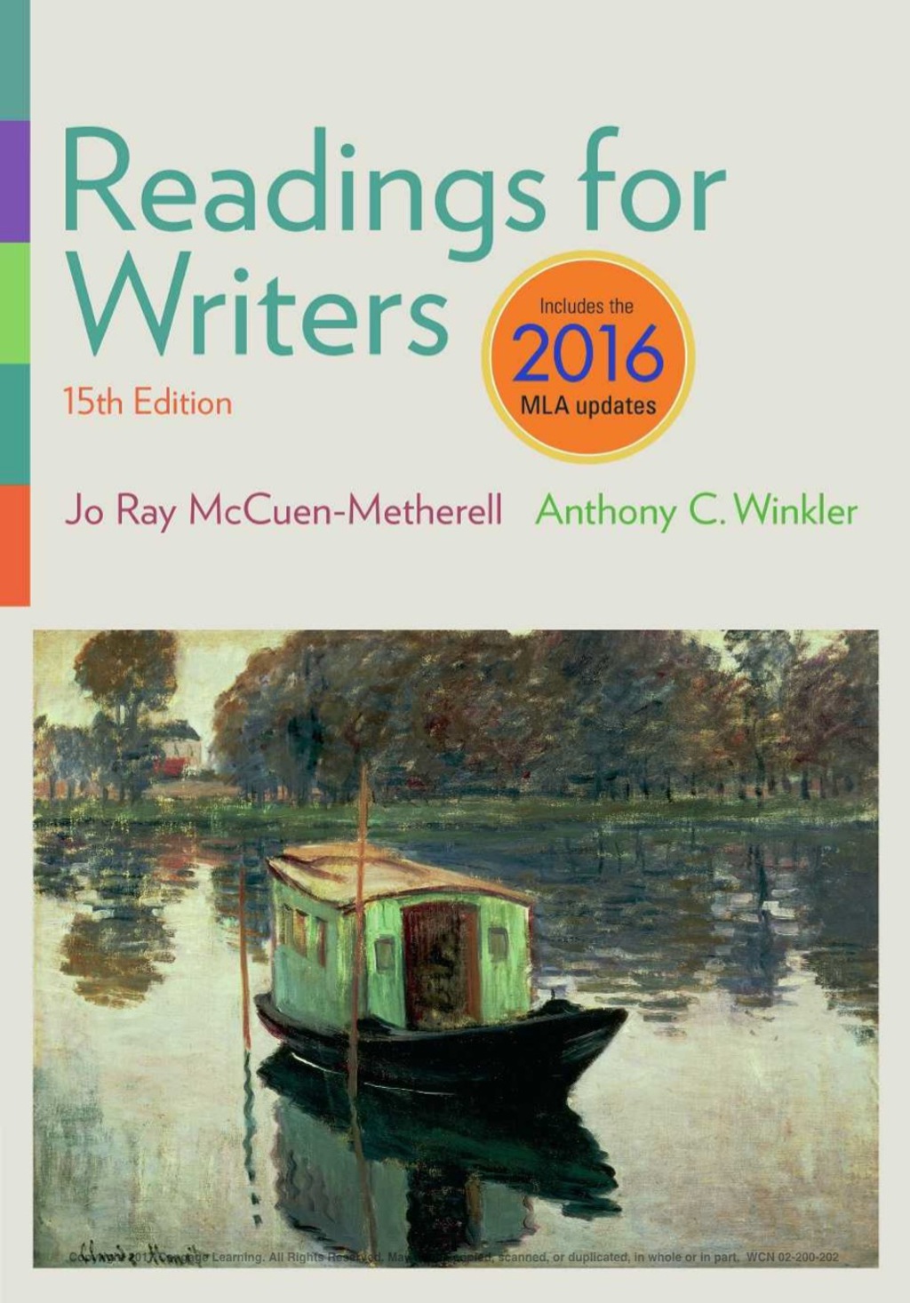 Readings for Writers, 2016 MLA Update 15th Edition