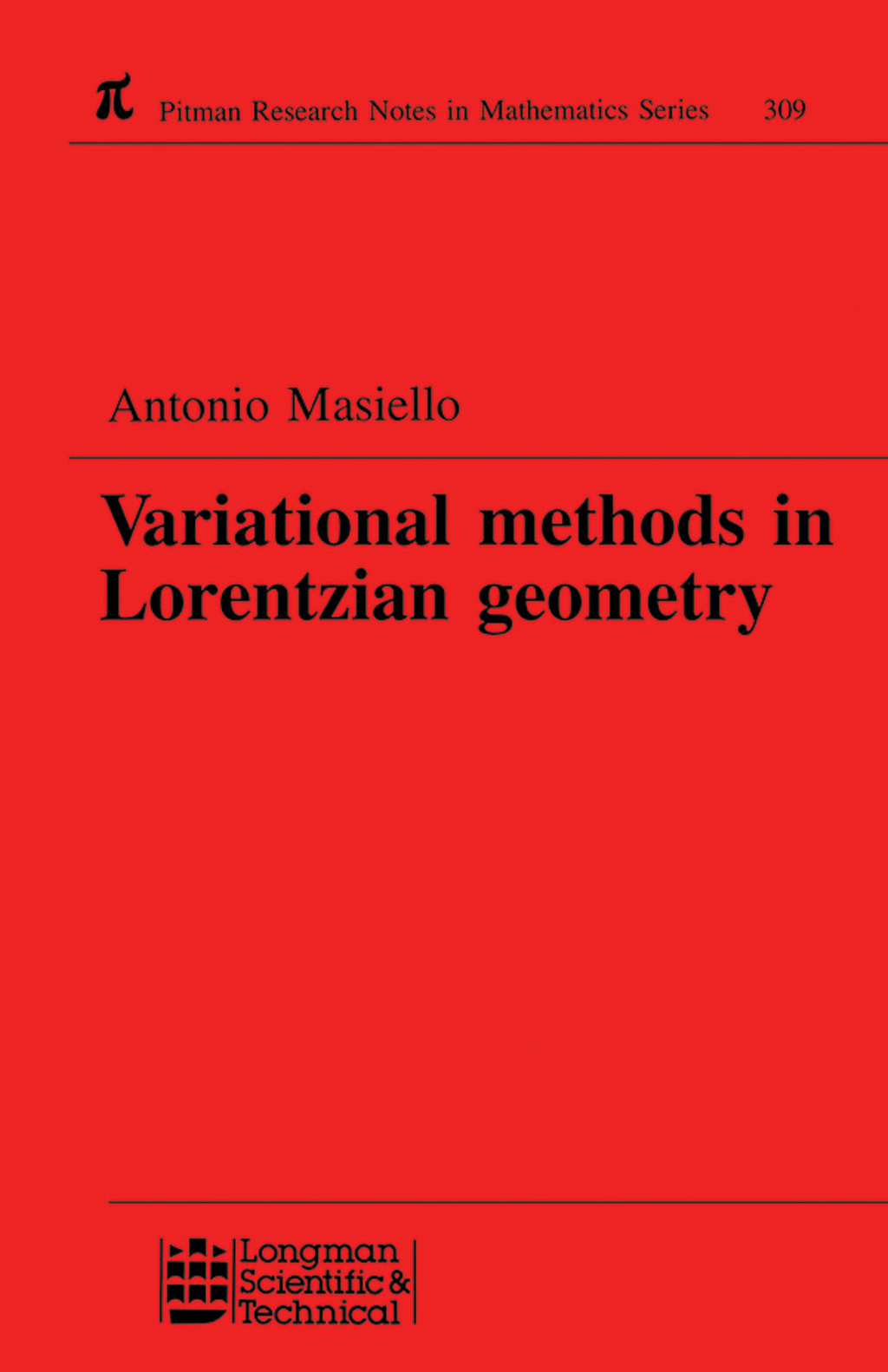 Variational Methods in Lorentzian Geometry 1st Edition