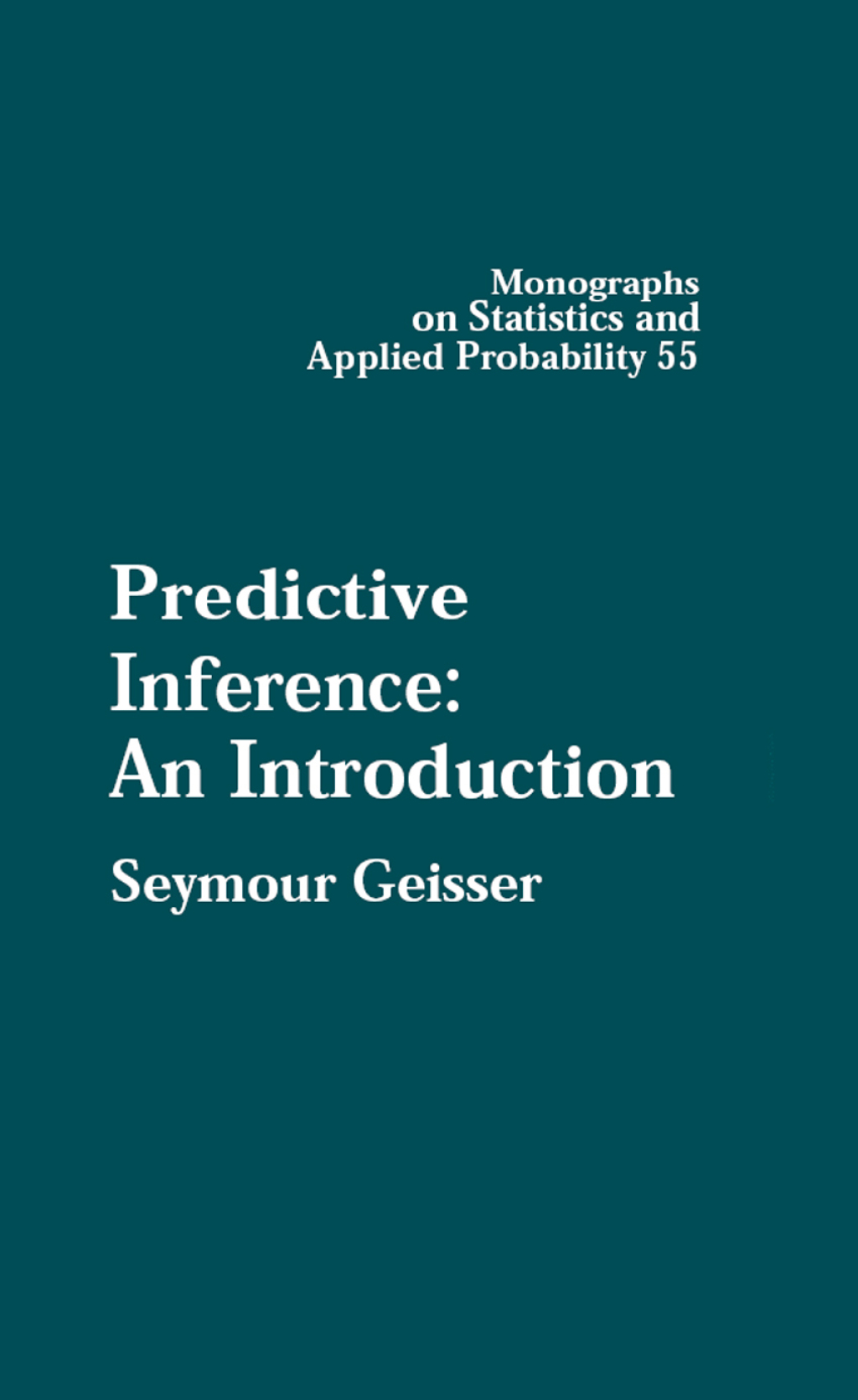 Predictive Inference 1st Edition