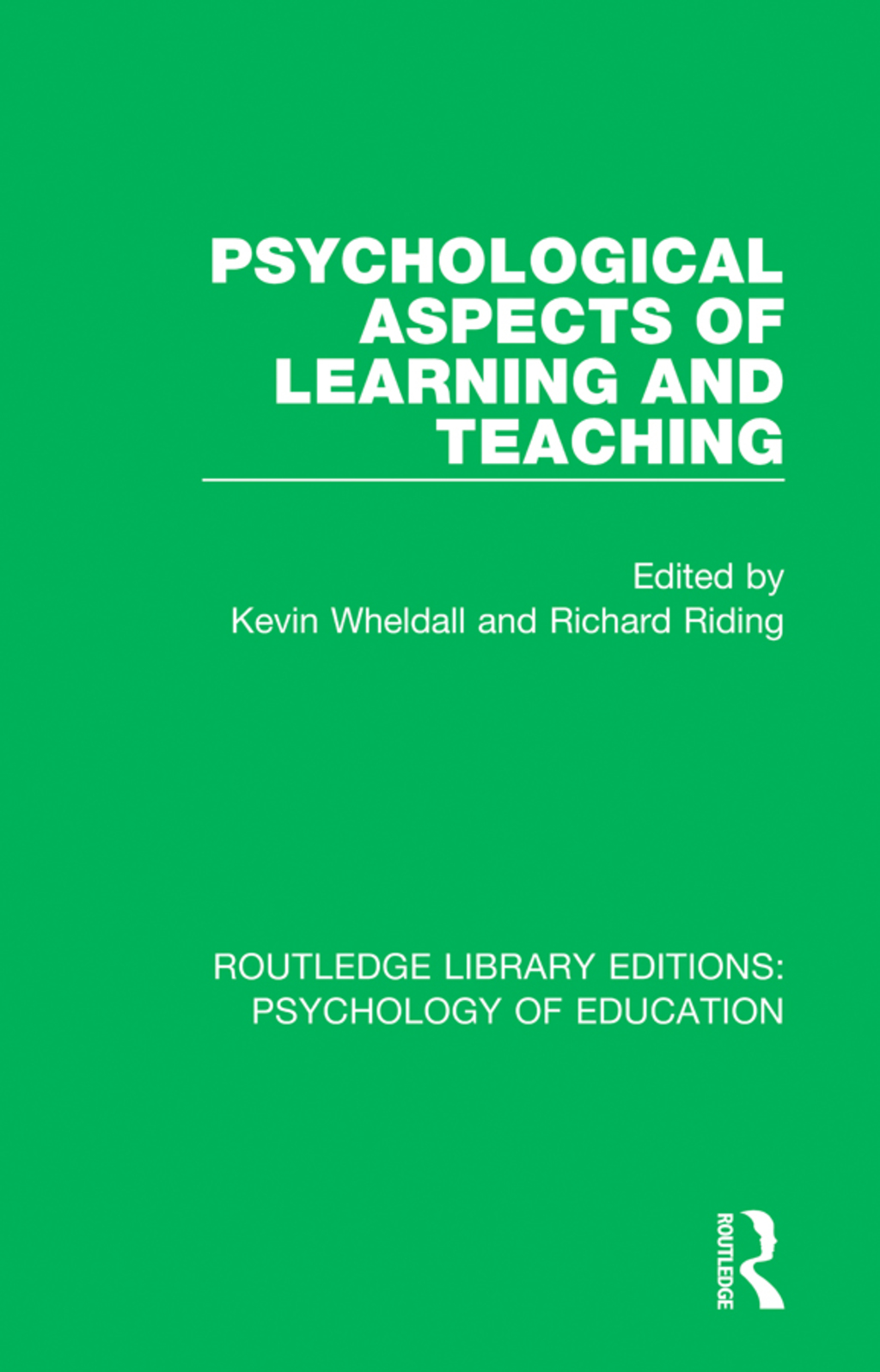 Psychological Aspects of Learning and Teaching 1st Edition