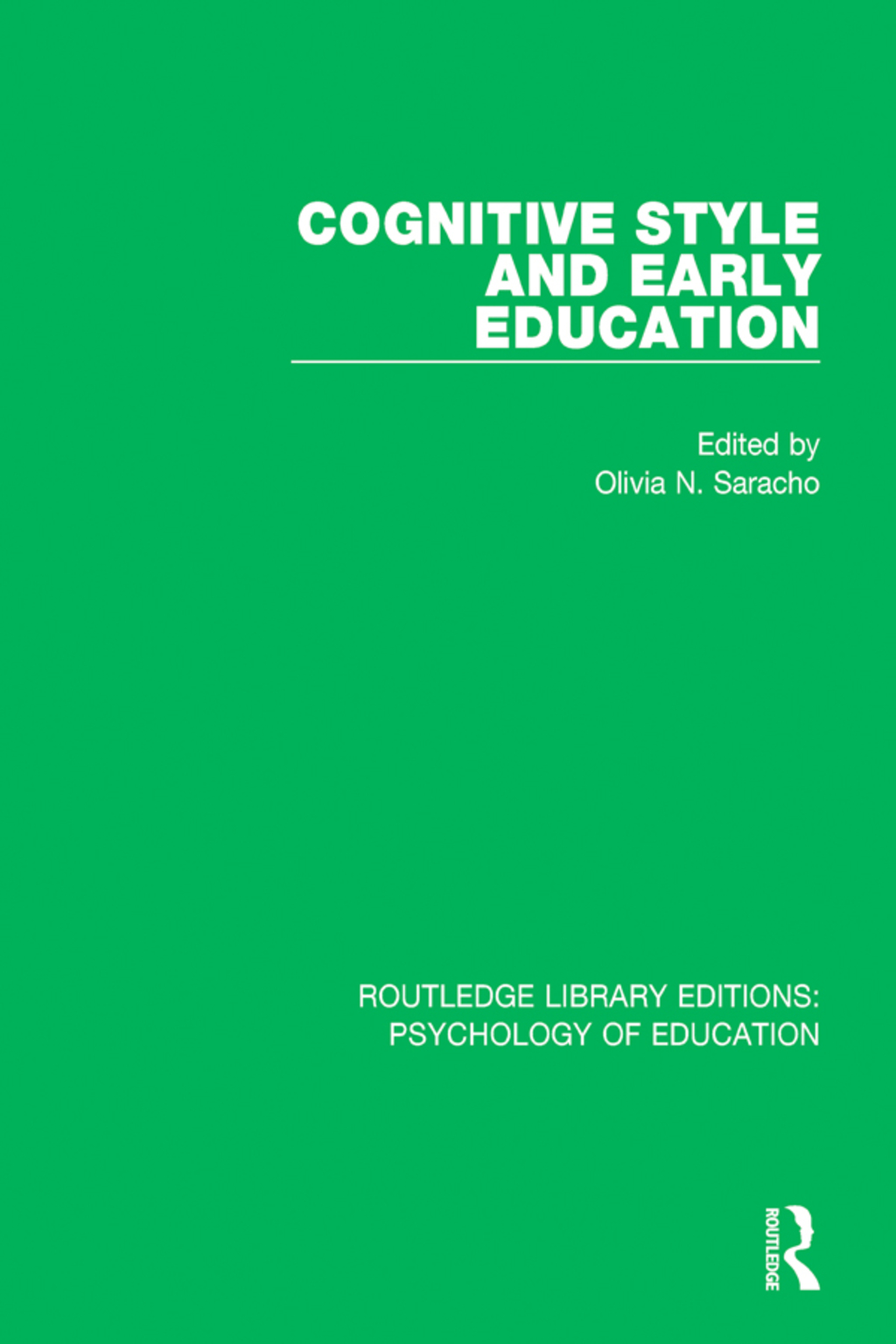 Cognitive Style in Early Education 1st Edition