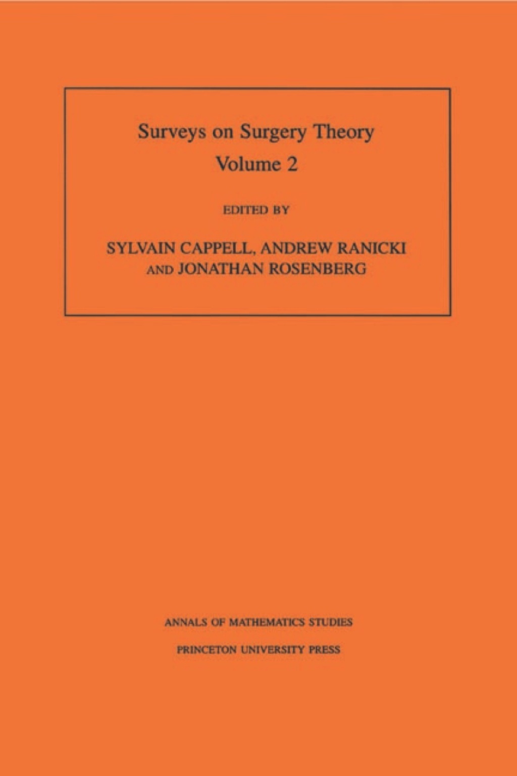 Surveys on Surgery Theory, Volume 2 Papers Dedicated to C.T.C. Wall 