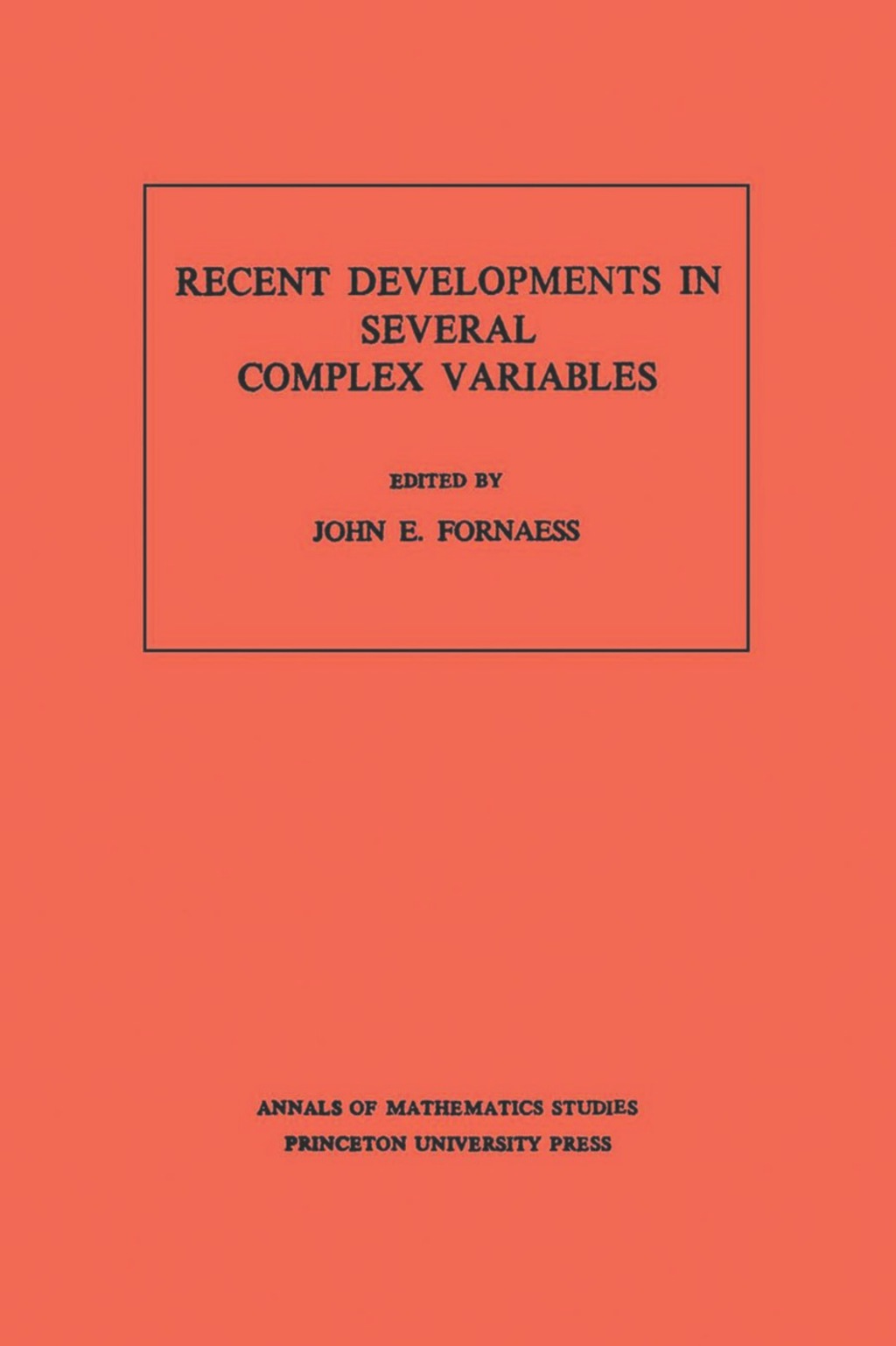 Recent Developments in Several Complex Variables 